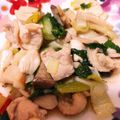 ayamerina☆'s cooksnap of when they made 青梗菜と鳥もも肉の塩炒め.