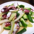 ケチャ＆ウル's cooksnap of when they made タコ・セロリ・キュウリのエスニック炒め☆.