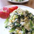 ケチャ＆ウル's cooksnap of when they made ザーサイ入り♥小松菜じゃこチャーハン　.