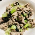 めりーがっつさぶ's cooksnap of when they made チンゲンサイと豚肉の炒め物.