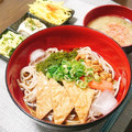 あゆまんま♪'s cooksnap of when they made 残りもの乗っけ蕎麦❀.