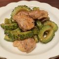 haru_cat's cooksnap of when they made ゴーヤと鶏肉のナンプラー炒め.