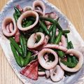 ariyuki97's cooksnap of when they made イカ＆インゲンのガーリックソテー.