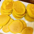 ぱくぱくちーか's cooksnap of when they made 離乳食かぼちゃフレークで豆腐ホットケーキ.