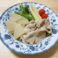 kimu2oji3's cooksnap of when they made 大根とピーマンと豚バラほっこり煮.