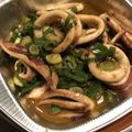 まき56☆'s cooksnap of when they made ねぎだく☆いかのバタポンわた炒め.