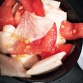 R1NR1N's cooksnap of when they made かぶ・トマト・生姜酢の物♪.