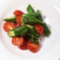 horseland's cooksnap of when they made ミニトマトとオクラの和風サラダ.