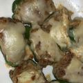 カリブラコア's cooksnap of when they made 簡単ピーマンの肉詰め♪肉汁すごい〜！.