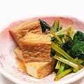 新妻あや's cooksnap of when they made 小松菜と厚揚げの炒め煮びたし.