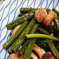 ぴこひろ's cooksnap of when they made にんにくの芽とウインナーのウェイパー炒め.