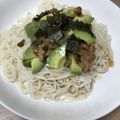 亜久里's cooksnap of when they made アボカドと納豆のぶっかけそうめん.