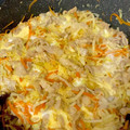 クックKD1ISC☆'s cooksnap of when they made 豚肉とキャベツの甘辛卵とじ.