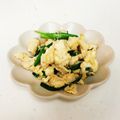 しろもん☆'s cooksnap of when they made ニラと玉子炒め.