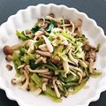 神風＊'s cooksnap of when they made 捨てないで！ツルムラサキの茎で炒め物！.