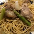 あどちょ's cooksnap of when they made 簡単★しめじと豚バラ肉の和風パスタ☆.