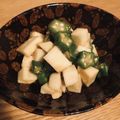 僻地の鳩's cooksnap of when they made 山芋（長芋）オクラのすだち醤油和え.