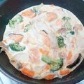 MRYMmnm's cooksnap of when they made 鮭と野菜のクリーム煮.