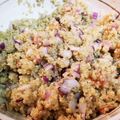 ぽかわごす食堂's cooksnap of when they made 簡単‼ベジタリアンもOKなキヌアサラダ♪.