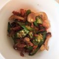 Kopoo1235's cooksnap of when they made オクラとシメジのベーコン炒め.