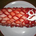 モロキューちゃん's cooksnap of when they made 極上*まるごと苺*のシフォンロール.