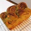 しーみゆ's cooksnap of when they made 濃い♭ほろ苦い♭抹茶と餡子のマーブルパン.