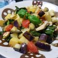 越後のさくらもち's cooksnap of when they made バジルたっぷり！！ナスポテ炒め.