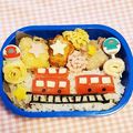 べちぽん's cooksnap of when they made ☆簡単♪キャラ弁！！電車のお弁当☆.