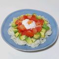 うまうま・らぶ's cooksnap of when they made アボカドの冷たいおうどん☆.