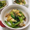 みかかめ's cooksnap of when they made 小松菜とエリンギのとろ～り豚丼.