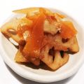 ☆ここあひママ☆'s cooksnap of when they made レンジで簡単！人参とレンコンのきんぴら.
