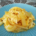 hiromi56's cooksnap of when they made 玉ねぎとバターの卵とじ♪.