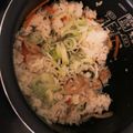 adj0120's cooksnap of when they made ＊まいたけの簡単混ぜご飯＊.