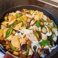 usakko418's cooksnap of when they made 鶏むね肉と夏野菜のピリ辛炒め.
