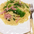 kpえもん♪'s cooksnap of when they made 簡単！ハムとレタスのペペロンチーノ風.