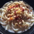 クック2H9MD0☆'s cooksnap of when they made 担々麺風冷しピリ辛ぶっかけ胡麻牛乳素麺.