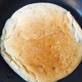 Milly♡'s cooksnap of when they made ホエーでもっちもち♪バナナパンケーキ.