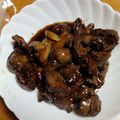 ダイエッターひさ子's cooksnap of when they made 節約＊甘辛うま！鶏レバーとハツの照り焼き.
