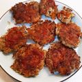 ハモーサ✩385's cooksnap of when they made 簡単！お弁当用ミニチーズハンバーグ.