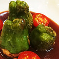 ショコラッチ's cooksnap of when they made ヘタも種も！簡単丸ごとピーマンの肉詰め.