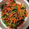 yanasho's cooksnap of when they made ゴーヤと人参の胡麻油・ポン酢和え.