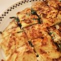  のほ ほん's cooksnap of when they made 簡単！小麦粉で作るニラチヂミ＆タレ♡.