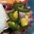 豆乳pudding's cooksnap of when they made ピーマンとコーン炒め.