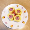 take♪aki♪'s cooksnap of when they made *ハートウインナーの卵焼き*.