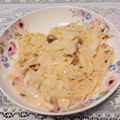 りんごあめ0206's cooksnap of when they made 簡単 きのこと明太子クリームのパスタ.