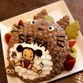♪はづきちゃんママ♪'s cooksnap of when they made キャラケーキ☆トトロ.