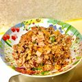 komutatata's cooksnap of when they made レンジで３分！　驚きの速攻キムチ炒飯♫.