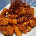 辰夫女子's cooksnap of when they made トッポギ入り甘辛ヤンニョムチキン.