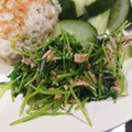 akiyuママ's cooksnap of when they made 《再生豆苗》のツナ和え.