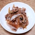 ポニーリボン's cooksnap of when they made 豚こまの味噌ニンニクしょうが丼.